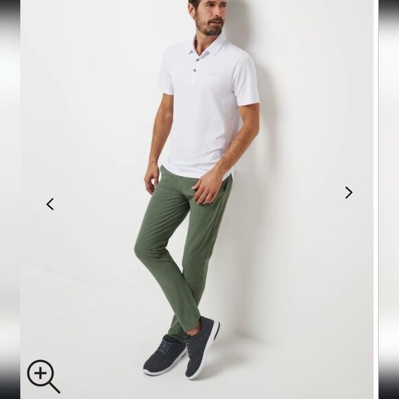 Travis Mathew OPEN TO CLOSE TECH CHINO PANT 38x32 Green Slim Fit - Picture 6 of 12